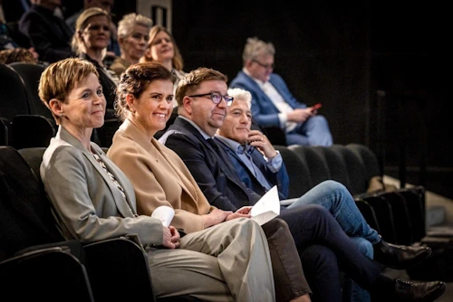 Hildur Árnadóttir, stjórnarformaður Íslandsstofu, Þórdís Kolbrún Reykfjörð Gylfadóttir utanríkisráðherra og Pétur Þ. Óskarsson, frkvstj. Íslandsstofu