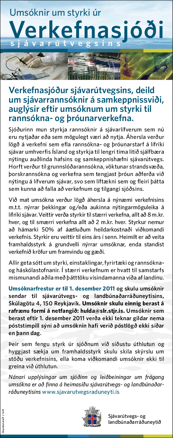 Auglýsing Vekefnasjóður 2011